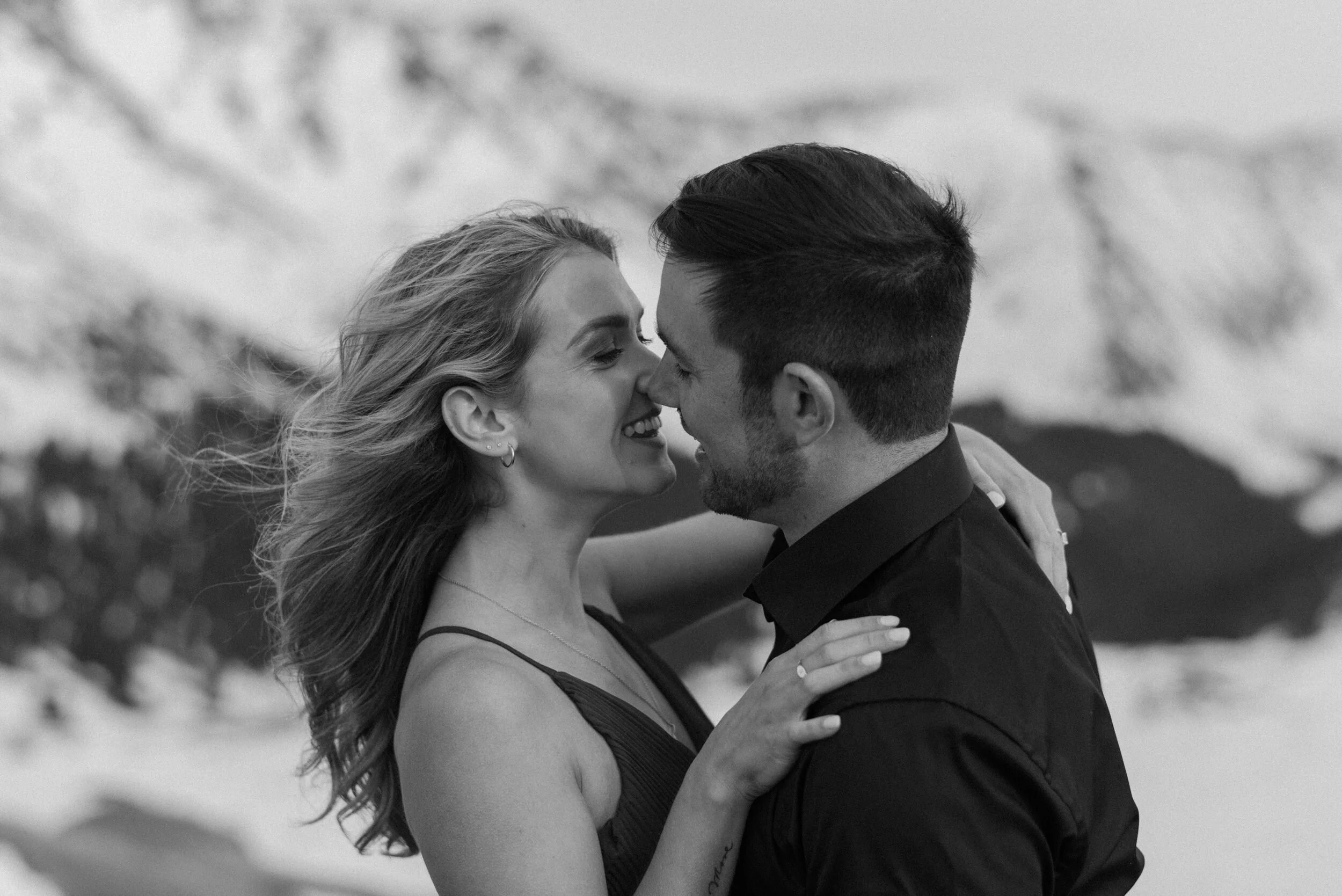  Snowy engagement session on Loveland Pass. Winter engagement photo ideas. Colorado wedding photographer. Loveland Pass engagement photos. Colorado elopement photographer. Engagement session outfit ideas. Colorado engagement photos.  
