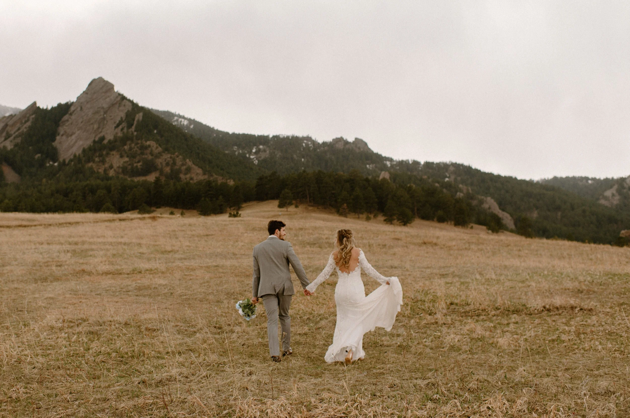 Elopement wedding photos at Chautauqua Park